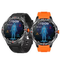 V45 1,46 inch HD scherm 1000mAh enorme batterij Kompas IP68 waterdicht Bluetooth belletje Hartritme zuurstofmonitor Slaa