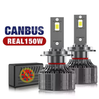 V6 Spotlight LED koplampen 6000LM 6500K Koelwit 3570 CSP chips Superhelder koplampvervangingskit voor auto's H4 H7 H11 9