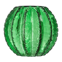 Vaas Jasper   groen   15xØ17 cm   Leen Bakker