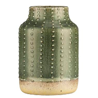 Vaas Lily   groen   keramiek   24xø16 cm   Leen Bakker