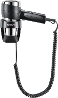 Valera Action Super Plus 1200 542.05/038A B Haardroger met wandhouder Chroom zwart