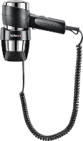 Valera Action Super Plus 1800 542.14/038AB Haardroger met wandhouder Chroom zwart