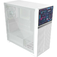 Valkyrie VK02 LCD tower behuizing 2x USB A | 1x USB C | RGB | Tempered Glass