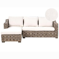 VALLETRI   Loungebank 3 zits   Grijs   Rotan