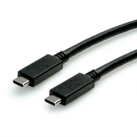 Value 11.99.9057 USB C kabel USB C stekker 0.5 M Zwart