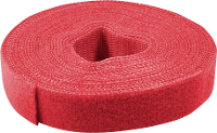 Value 25.99.5253 Klittenband Om te bundelen Lusdeel, Haak  en lusdeel, Haakdeel (l x b) 25 m x 10 mm Rood 25 m