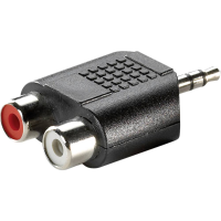 VALUE 3,5 mm (M)  naar cinch (2x F) adapter