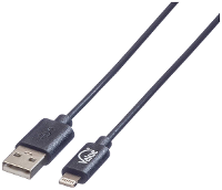 VALUE 8pin naar USB 2.0 Kabel voor iPhone, iPod, iPad, 1,8 m