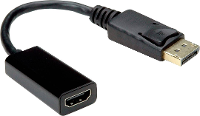 VALUE DisplayPort   HDMI Adapter, DP Male HDMI Female