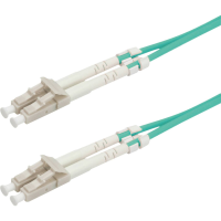 VALUE F.O. Kabel 50/125µm, LC/LC, OM3, LSOH, turkoois, 2 m