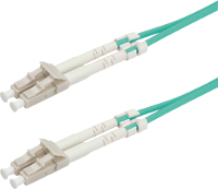 VALUE F.O. Kabel 50/125µm, LC/LC, OM3, turkoois, 10 m