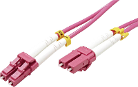 VALUE F.O. Kabel 50/125µm OM4, LC/LC, LSOH, violet, 15 m