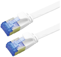 VALUE FTP patchkabel, Cat.6A (Class EA), extra plat, wit, 1 m