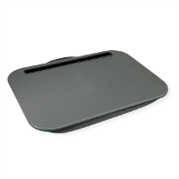 VALUE schootblad / laptop /tabletblad met kussen, grijs