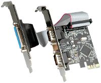 Value Seriële/parallelle interfacekaart RS232 PCIe