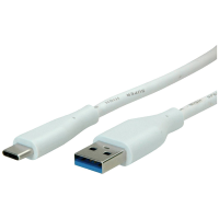 VALUE USB 3.2 Gen 1 kabel, A C, M/M, wit, 3 m