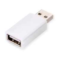 Value USB gegevensblokker USB Typ A Data Blocker Adapter Wit Voor een veilige USB laadfunctie 11.99.8332