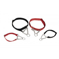 Van Riel Nylon Halve Slipketting 35 50 cm voor de hond Rood