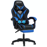 Hoffree Massage Gaming Stoel Racing Computer Bureau Stoelen Ergonomische Massage Lendensteun Hoge Rug Verstelbare Draais