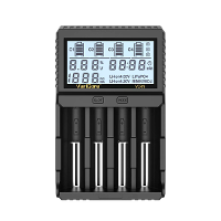 VariCore VCR4 4 Sleuven Slimme Batterijlader voor 18650 21700 AA AAA Ni MH Li ion LCD Display Capaciteitstest Instelbare