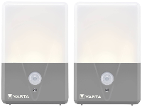 Varta 16634101402 Motion Sensor Outdoor Light Twin Campinglamp LED 40 lm werkt op batterijen 60 g Grijs