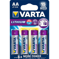 VARTA Lithium AA, 4 stuks batterij