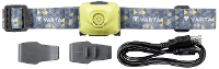 Varta Outd.Sp. Ultralight H30R lime Hoofdlamp LED werkt op een accu 100 lm