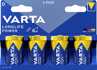 Varta VARTA Longlife Power D Blister 4 D batterij (mono) Alkaline 1.5 V 4 stuk(s)