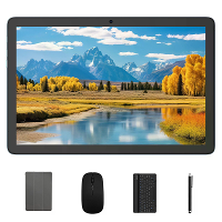 VASOUN P30H WIFI Allwinner A523 Acht Kern 4GB+4GB RAM 128GB ROM 10,1 inch Android 14 Tablet PC met hoes, hoesjes, muis,