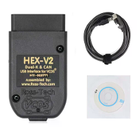 VCDS 24.7 Scanner Tool Kabel OBD2 Diagnostisch Meertalig HEX V2 Wesheu VCDS COM voor VAG voor Audi/Skoda/Volkswagen