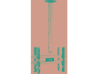 VCM Morgenthaler CM 4 Maxi Double TV plafondbeugel 106,7 cm (42)   165,1 cm (65) Plafondhouder