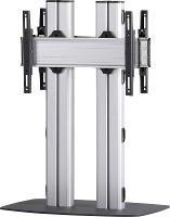 VCM Morgenthaler FLAT E 110 D 1x1: back to back Videowall standvoet 139,7 cm (55)   177,8 cm (70) In hoogte verstelbaar, Kantelbaar