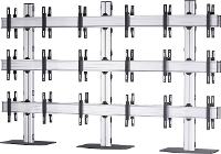VCM Morgenthaler FLAT E (3X3) D 3x3: back to back Videowall standvoet 106,7 cm (42)   139,7 cm (55) In hoogte verstelbaar, Kantelbaar