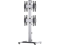VCM Morgenthaler MOBIL (2X1) D 2x1: back to back Videowall standvoet 106,7 cm (42)   139,7 cm (55) In hoogte verstelbaar, Kantelbaar