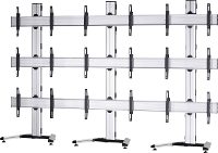 VCM Morgenthaler MOBIL E (3X3) 3x3 Videowall standvoet 106,7 cm (42)   139,7 cm (55) In hoogte verstelbaar, Kantelbaar