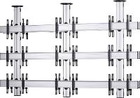 VCM Morgenthaler TA (3X3) D 3x3: back to back Videowall plafondhouder 106,7 cm (42)   139,7 cm (55) In hoogte verstelbaar, Kantelbaar