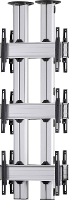 VCM Morgenthaler TA E (3X1) D 3x1: back to back Videowall plafondhouder 106,7 cm (42)   139,7 cm (55) In hoogte verstelbaar, Kantelbaar