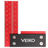 VEIKO 100 mm/4 inch aluminiumlegering houtbewerkingsliniaal Precisievierkant gegarandeerd T snelheidsmetingen Liniaal vo