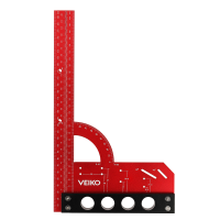 VEIKO 300mm Universele Hoek Heerser Multifunctionele Proberen Vierkante Precisie Houtbewerking Kraspen Markering Heerser