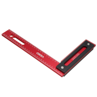 VEIKO 300x200mm aluminium precisie houtbewerking vierkante haakse liniaal met basis