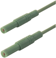 Veiligheidsmeetsnoer [banaanstekker 4 Mm   Banaanstekker 4 Mm] 0.25 M Groen Sks Hirschmann Mls Gg 25/1 Gn