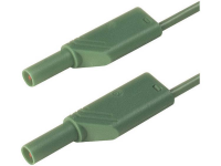 SKS Hirschmann MLS WS 25/1 gn Veiligheidsmeetsnoer [Banaanstekker 4 mm   Banaanstekker 4 mm] 0.25 M Groen