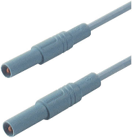 SKS Hirschmann MLS SIL GG 50/1 Veiligheidsmeetsnoer [Banaanstekker 4 mm   Banaanstekker 4 mm] 0.5 M Geel