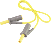 Zeer Flexibele Veiligheidsmeetsnoer [banaanstekker 4 Mm   Banaanstekker 4 Mm] 0.5 M Geel Msb 501 10 A