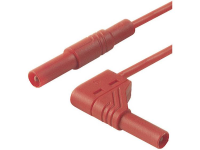 SKS Hirschmann MLS SIL WG 50/1 Veiligheidsmeetsnoer [Banaanstekker 4 mm   Banaanstekker 4 mm] 0.5 M Rood