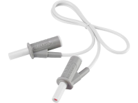 Zeer Flexibele Veiligheidsmeetsnoer [banaanstekker 4 Mm   Banaanstekker 4 Mm] 0.5 M Wit Msb 501 10 A