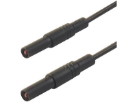 Veiligheidsmeetsnoer [banaanstekker 4 Mm   Banaanstekker 4 Mm] 0.5 M Zwart Sks Hirschmann Mls Sil Gg 50/1