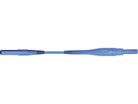Veiligheidsmeetsnoer [banaanstekker 4 Mm   Banaanstekker 4 Mm] 1 M Blauw Stã¤ubli Xsms 419