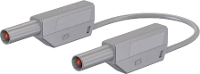 Veiligheidsmeetsnoer [banaanstekker 4 Mm   Banaanstekker 4 Mm] 1 M Grijs Stã¤ubli Slk410 E/n/sil