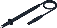 Veiligheidsmeetsnoer [banaanstekker 4 Mm   Testpunt] 1 M Zwart Sks Hirschmann Pl 2600 Sil S